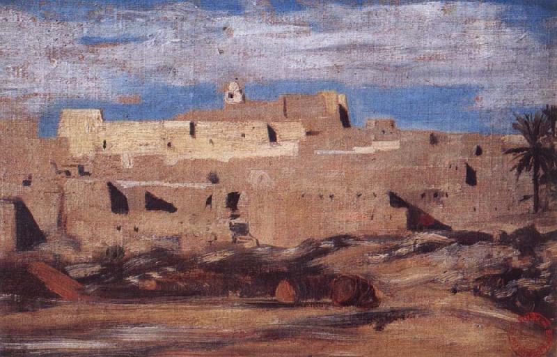 Eugene Fromentin Algerian Town oil painting image